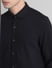 Black Knitted Full Sleeves Shirt_411168+5
