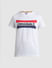 White Embroidered Logo Print T-shirt_411174+7