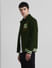 Green Applique Doggo Print Jacket_411177+3