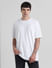White Knitted Oversized T-shirt_411179+2