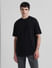 Black Knitted Oversized T-shirt_411180+2