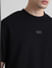 Black Knitted Oversized T-shirt_411180+5