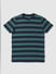 BOYS Green Striped T-shirt_388683+1