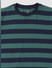 BOYS Green Striped T-shirt_388683+3