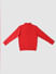BOYS Red Logo Print Zip Up Sweatshirt_388691+2