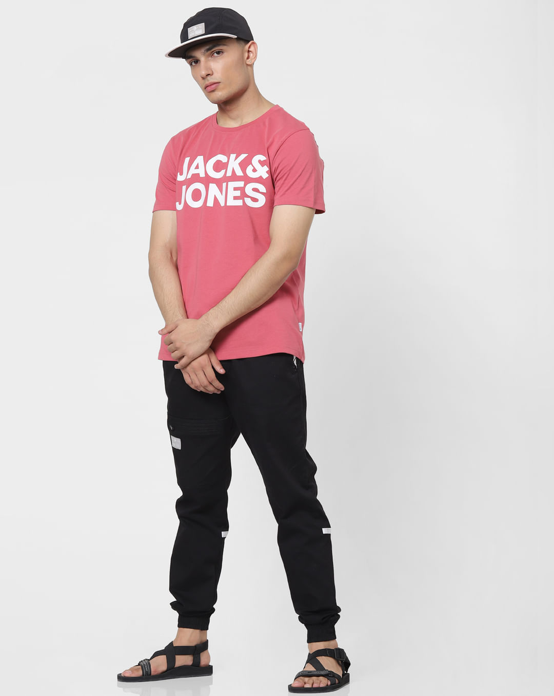 T-shirt palmier tulum rose homme - Jack & Jones