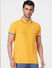Yellow Polo Neck T-shirt_388753+2