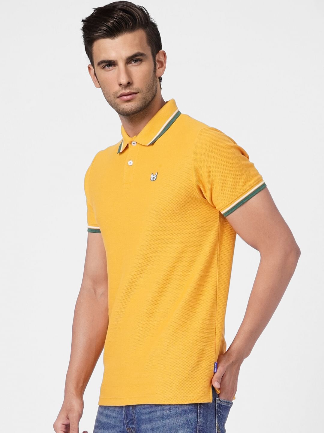 Mustard polo 2024 neck top