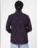 Navy Blue Embroidered Full Sleeves Shirt_388735+4