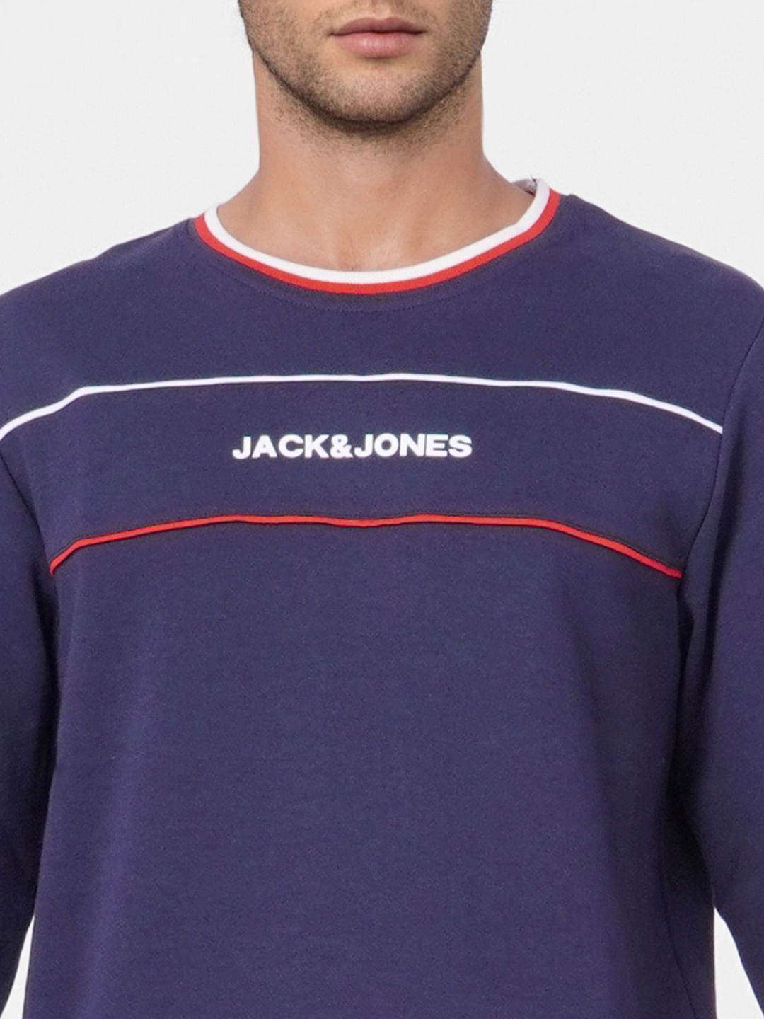 Blue/Navy Blue S MEN FASHION Jumpers & Sweatshirts Hoodie Jack & Jones sweatshirt discount 56% 