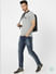 Grey Knit Polo Neck T-shirt_388739+1