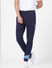 Blue Colourblocked Sweatpants_388761+2