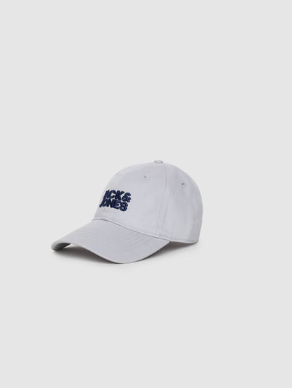 BOYS Grey Logo Print Baseball Cap