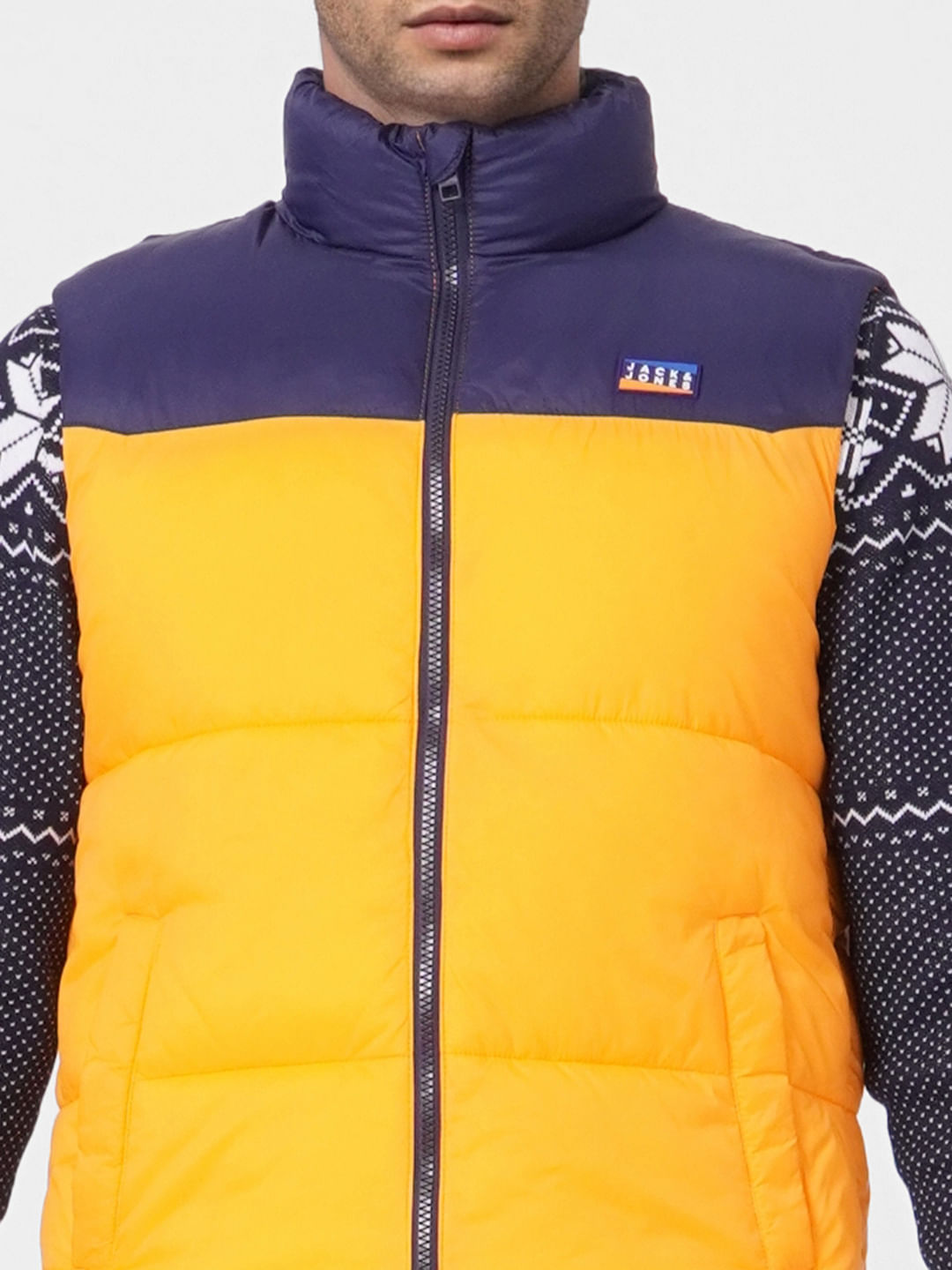 Orange cheap puffer vest