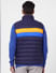 Navy Blue Colourblocked Puffer Vest Jacket