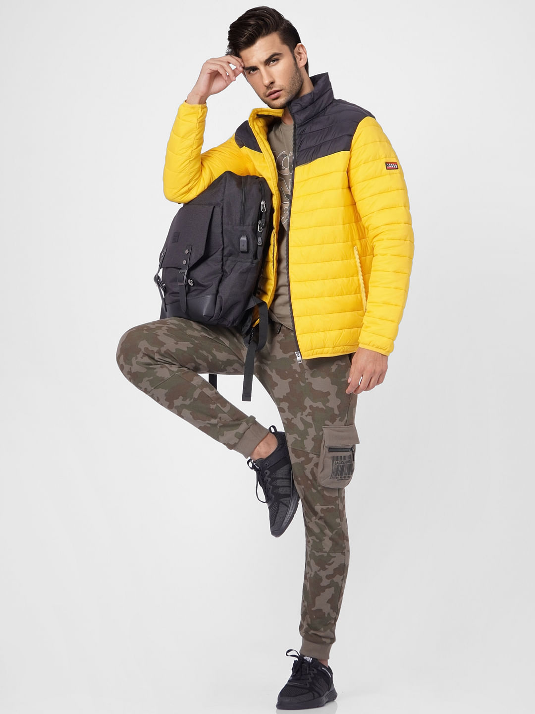 Yellow clearance bubble jacket