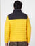 Yellow Colourblocked Puffer Jacket