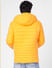 Orange Colourblocked Hooded Puffer Jacket_388154+4