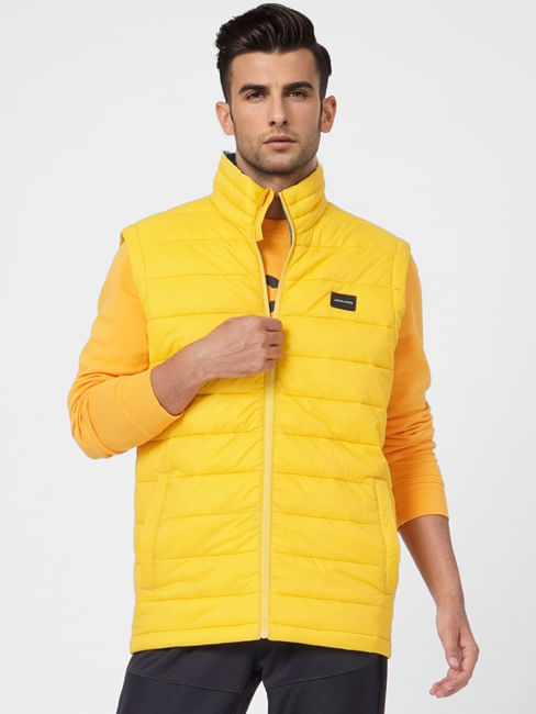 Yellow Puffer Vest Jacket