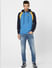 Blue Colourblocked Hooded Sweatshirt_388174+6