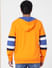 Orange Colourblocked Hooded Sweatshirt_388170+4