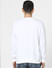 White Logo Print Sweatshirt