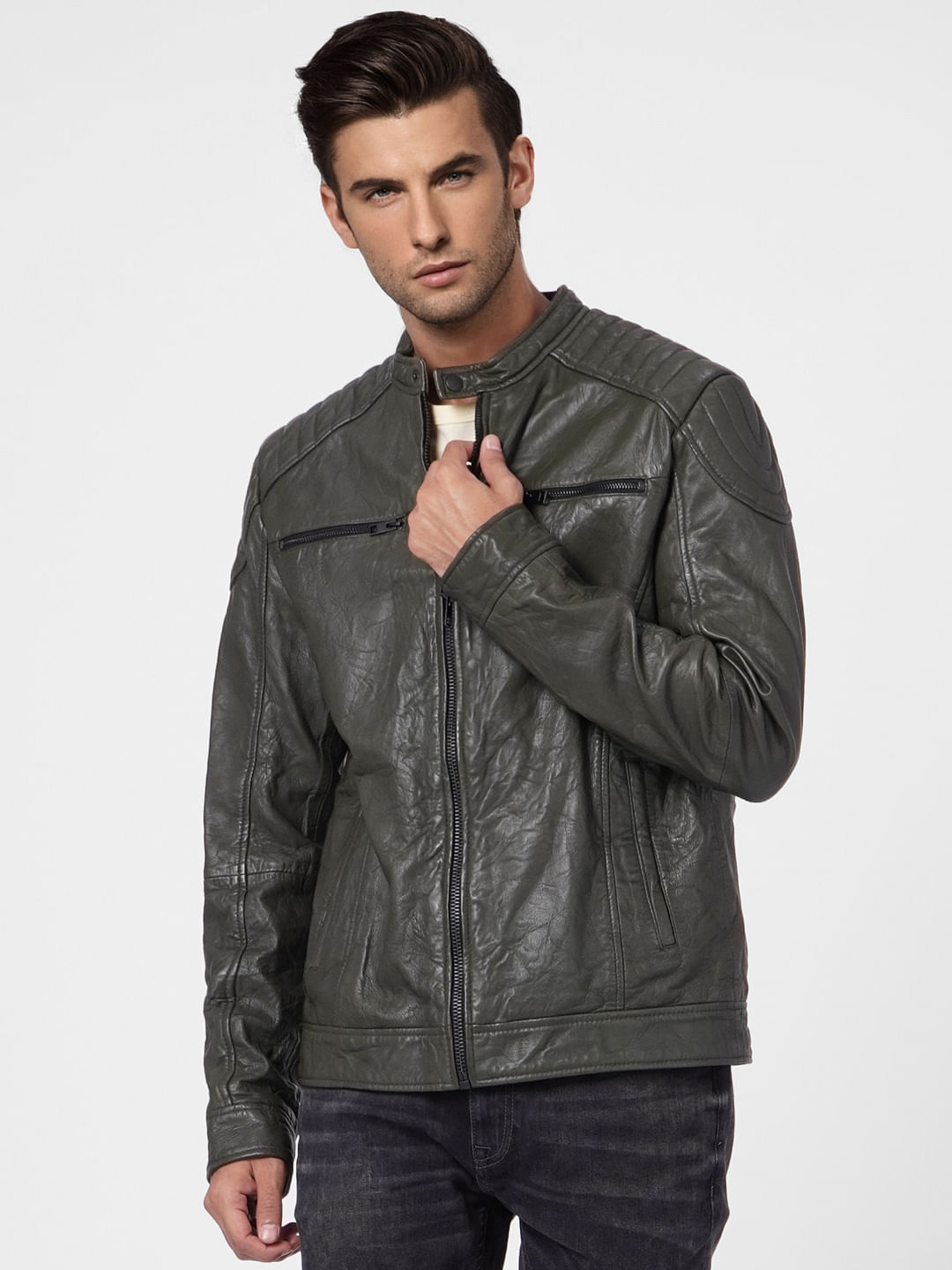 leather jacket for men buy online