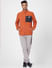 Orange Zip Up Fleece Jacket_388328+6