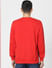 Red Colourblocked Sweatshirt
