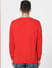 Red Graphic Print Sweatshirt
