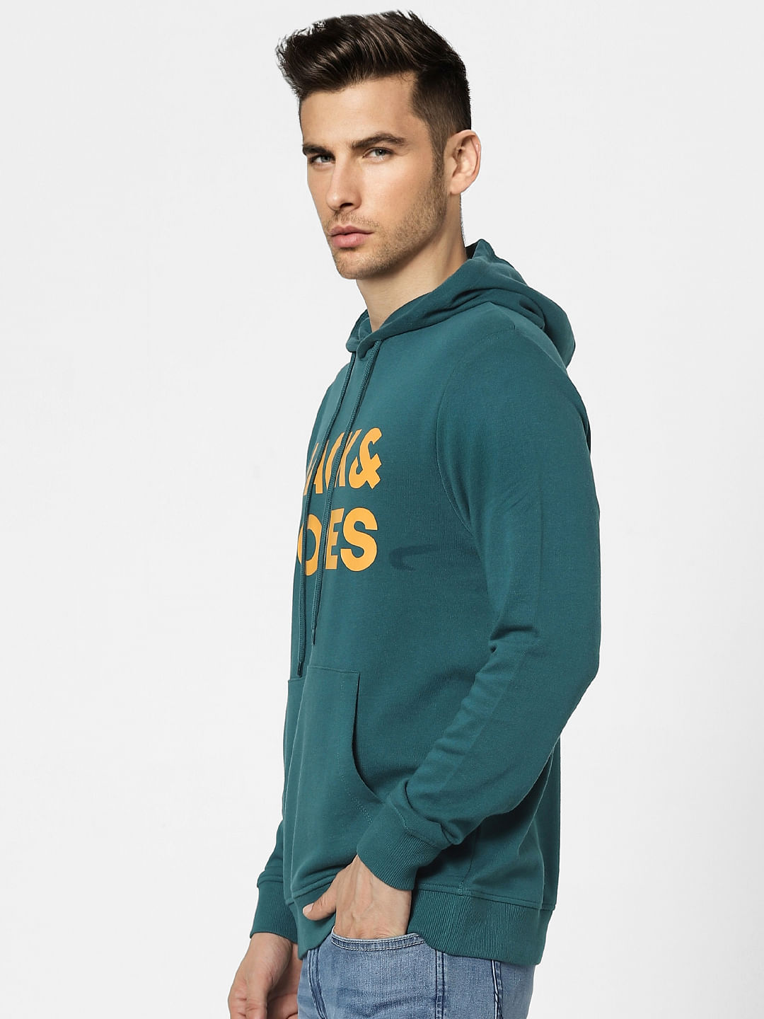 discount 57% Jack & Jones sweatshirt MEN FASHION Jumpers & Sweatshirts Hoodie Green L 