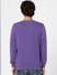 Purple Logo Print Sweatshirt