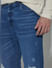 Blue High Rise Ripped Bootcut Jeans_392750+5