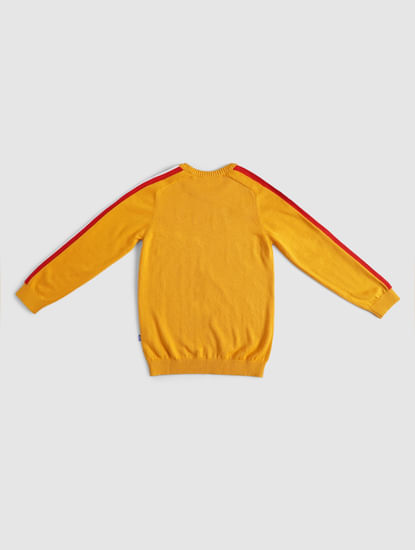 BOYS Yellow Tape Detail Pullover