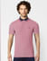 Faded Red Polo Neck T-shirt