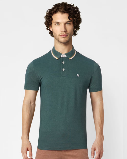 Green Polo Neck T-shirt