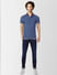 Blue Polo Neck T-shirt_388514+1