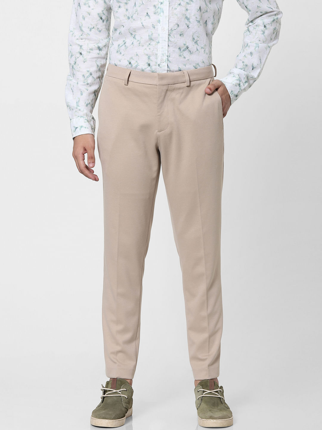 Buy Shotarr Slim Fit Beige Formal Pant for Men  Polyester Viscose Formal  Trouser for Gents  Office Formal Trouser for Men  Boys Work Utility Pants  at Amazonin