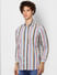 Multi-coloured Striped Full Sleeves Shirt
