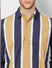Yellow Striped Full Sleeves Shirt