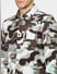 White & Brown Abstract Print Full Sleeves Shirt