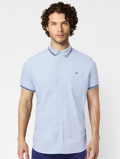 Light Blue Half Sleeves Shirt