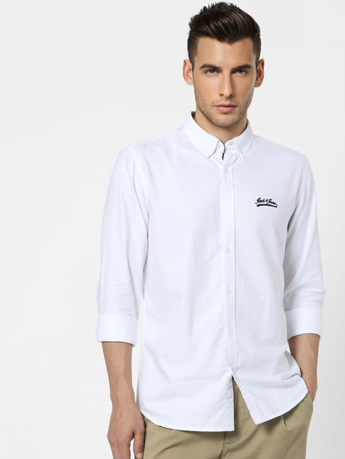 White Full Sleeves Shirt