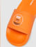 Orange Logo Printed Pool Sliders