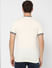 White Contrast Tipping Crew Neck T-shirt