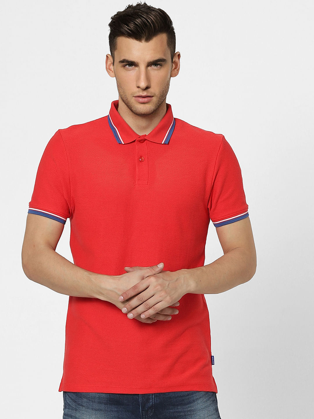 Collar neck t outlet shirts