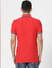 Red Contrast Tipping Polo Neck T-shirt_387682+4