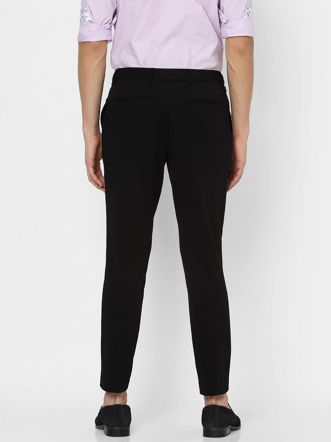 Crepe Womens Stretchy Tapered Fit Salon Trousers Black  SHOP ALL  WORKWEAR from Simon Jersey UK