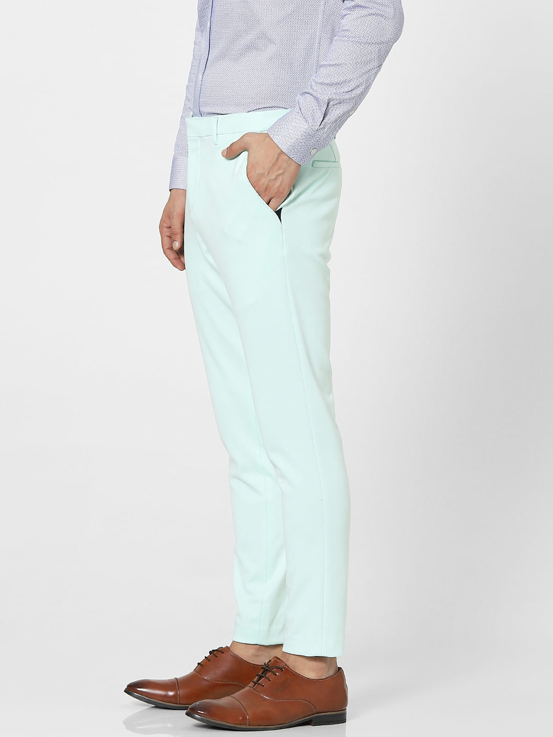 Turquoise Skinny Suit Trousers  New Look