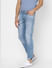  Blue Low Rise Organic Cotton Torn Slim Fit Jeans _387641+3